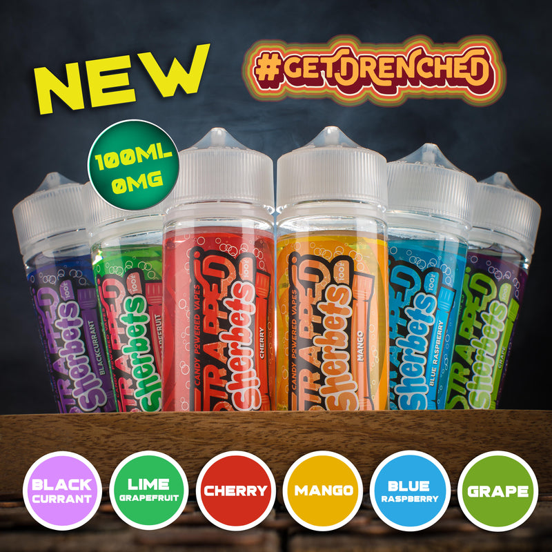 NEW RELEASE ✖ STRAPPED SHERBETS 100ML OMG