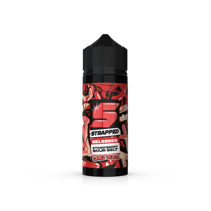 Strapped Reloaded - Strawberry Sour Belt 100ml 0mg